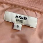 Jason Wu  Womens Pink 2 Ruffled Scoop Neck Drop Waist Shift Midi Dress Balletcore Photo 2