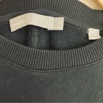 Vince Cotton Sweatshirt Dress Black Long Sleeve Belted size M Photo 9