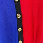 Ami Knits cardigan vintage varsity colorblock sweater 18 academia made in USA Red Photo 2