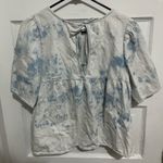 Old Navy  Cropped bleached denim shirt size M Photo 1