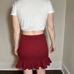 Free People  Mini Skirt Flounce Ruffle Hem Size Medium Photo 1