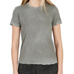 Cotton Citizen  Women's Gray Pullover Short Sleeve Standard T-Shirt Size Medium Photo 0