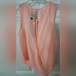 Iris NWT Rainbow Pink Blush  Los Angeles Rhinestone Collar Tank Blouse Size Small Photo 1