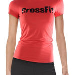 Reebok  Women's Large Red Crossfit Speedwick‎ Fitted Short Sleeve Workout T-Shirt Photo 0