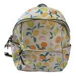 Vibrant Citrus Pattern Women's Faux Leather Backpack from Parfois (Euro brand) Orange Photo 0