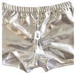 Pizazz Silver Metallic Cheer Dance Pants Briefs Trunks Bloomers Shorts Size M Size M Photo 4