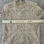 ZARA  Nude Lace Sheer Floral Blouse Top Size Small Elegant And Sexy Photo 6