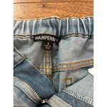 Juniors' Harper & Ivy Mini Light Wash Denim Cargo Skirt Sz Small Blue Photo 3