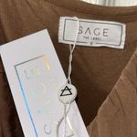 Sage The Label  Brown Ruched Bodycon Midi Dress(Size Small) Photo 6