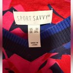 Sports Savvy Hot Pink & Royal Blue Floral pattern v Photo 1