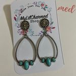 Handmade Hollow Water drop Earrings  Photo 0