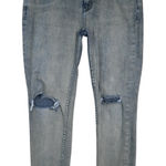 Free People  Womens 28 Distressed Crop Straight Jean Photo 0