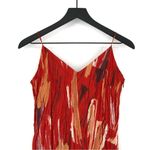 SNIDEL Crinkle Midi Dress Red Orange Cream S Photo 2