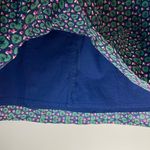 Gap  Women's Floral A-Line Skirt Mini Leaf Lined Waist Tie Green Pink Blue Size 1 Photo 4