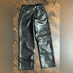 Abercrombie & Fitch Vegan Leather Pants - Black size 27 / 4 Photo 4