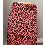 Worthington Size 16 Cheetah Leopard Animal Print Skirt Coral Pink & Black NWT Photo 10