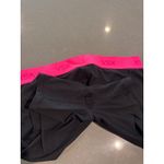 VSX Victoria Secret Sport Shorts Womens Large Black Pink Athletic Gym Photo 3