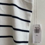 Old Navy  Fitted Striped Sleeveless Rib-Knit Mini Dress in White Navy Size L Tall Photo 12