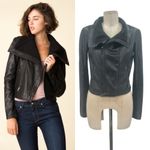 Veda Max Classic Leather Jacket Black Motorcycle Moto Size Photo 1