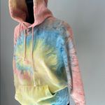 Exist Colorful Tie-Dye Hoodie e we’re it’s front pocket small Photo 1