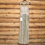 Mac Duggal NWT  93981 HALTER NECK  Mirror EMBELLISHED DETAILED BACK GOWN Dress Nu Photo 10