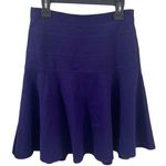 Dennis Merotto purple Ponte knit skater midi skirt made in Canada size 8 Photo 0