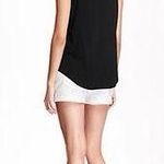 Old Navy Midnight Black Embroidered Tunic Photo 3