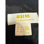 Anthropologie  Maeve Black Ruched Sleeve Notch Collar Blazer Coat Jacket Size 4 Photo 2