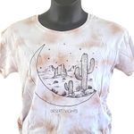 Fifth Sun Desert Nights Graphic Tee – Size Juniors Large, White/Tan Tie-Dye Photo 5
