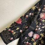Vtg Vermont Country Store Womens 3X Plus Embroidered Button Up Top Floral Multi Black Photo 4