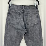 Evereve Everlane The 90’s Cheeky Jean Cropped Ankle Raw Hem Frayed Edge Black Gray 27 Photo 11