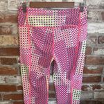 Victoria's Secret  Yellow Pink & Purple Circle Diamond Cropped Workout Legging Photo 3