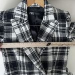 ZARA  Tweed Jacket Womens Small Double Breasted Blazer Equestrian Quiet Luxury Photo 10