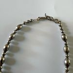 Southwestern Turquoise Colored Howlite Gemstone Necklace W/ Silver Beads Blue Photo 5