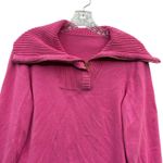 Ralph Lauren Y2K Lauren Womens Pink Half Zip Mock Neck Pullover Sweater Size MD Photo 4