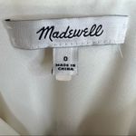 Madewell  Sandstar dress size 0 100% silk vine floral faux wrap cami ivory red Photo 7