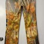 Elliss Orange Sunflower Jeans Print Multi Graphic Size Large NWT Organic Cotton Photo 8