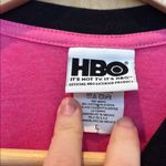 Vintage Sex and the City Baby Ringer Tee Pink Black Glitter Y2K Size Large Photo 5