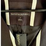 Banana Republic NWT Black White Striped One Button Blazer Size 2 Retail $168.00 Photo 4