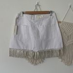 BLANK NYC Fringe Denim White Skirt Photo 2