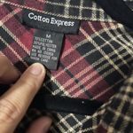 Cotton Express  Red and Black Plaid Shirt Photo 1