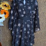 Unique Vintage NWT SMAK PARLOUR Black & Silver Snowflake Batwing Dress 4X-LARGE Photo 1