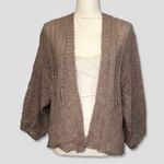 Wild Fable NWT Dusty Rose Pink Purple Open Knit Front Cardigan Shrug New Photo 2