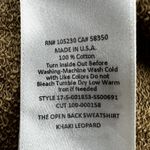 Current/Elliott Leopard Crew Neck Sweater Open Back Oversized Brown Black 1 S Photo 4