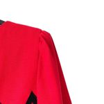 Gene Roye Vintage Wool Dress Black Red Diamond Long Sleeve size 12 Women’s Photo 6