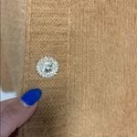 Strut & Bolt  SOFT FUZZY SWEATER DRESS BUTTON DOWN DIAMOND BUTTONS LARGE TAN Photo 3