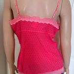 Hanky Panky Vintage Pink Lace Mesh Camisole Top Brand New Hard Find Made in USA Photo 6