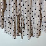 Rebecca Taylor  100% Silk Peasant Blouse Ikat Print Size 8 Photo 2