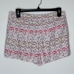 Free People Chamomile Tribal Boho Printed Linen Lightweight Summer Shorts Size 4 Photo 2