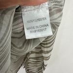 Princess Polly Blouse 6 Beige Brown Swirl Print Y2K Sheer Button Down Top Indie Photo 2